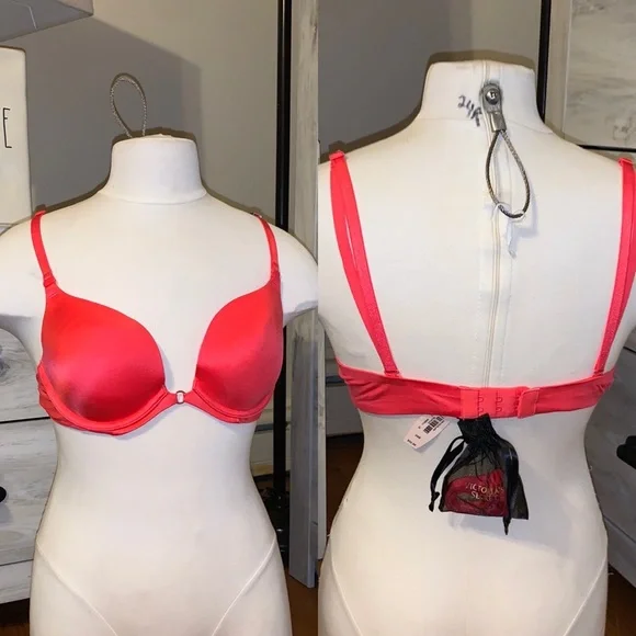 Limited edition NWT Victoria’s Secret Very Sexy Plunge Bra - 34B - bright red - Picture 2 of 5